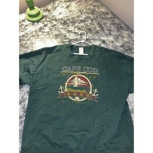 Vintage 90’s  Cape Cod Lighthouse Crew Neck XXL made in USA Green